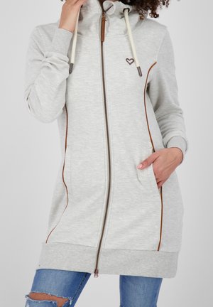 Sweater met rits - white