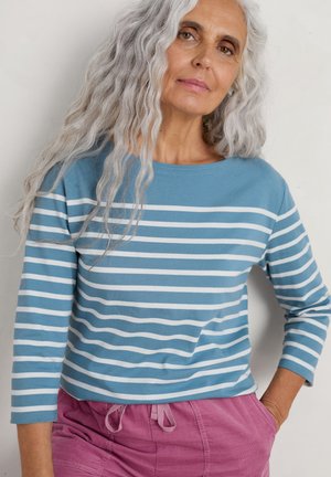 Seasalt Cornwall SAILOR THREE QUARTER SLEEVE - Langærmet T-shirt - falmouth breton horizon chalk