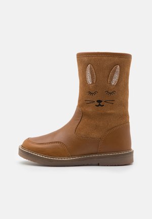 Stivali Frye Donna 8r In Pelle - Modello Cognac, Tacco Cuoio, Suola Resistente All'Olio - Taglia 40 EU