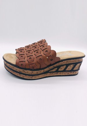 Pantolette hoch - brown