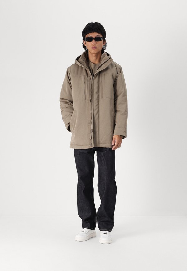 Faux Fur-Lined Parka - Parka - tan2