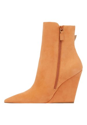 Minnetonka - Double Fringe Side Zip Boot, Stivali Mocassino per bambine e ragazze, Beige (Taupe), 24/25 EU