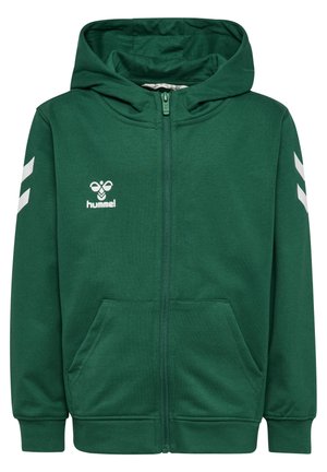 CHEVRON HOODIE - Sweatjakke - evergreen