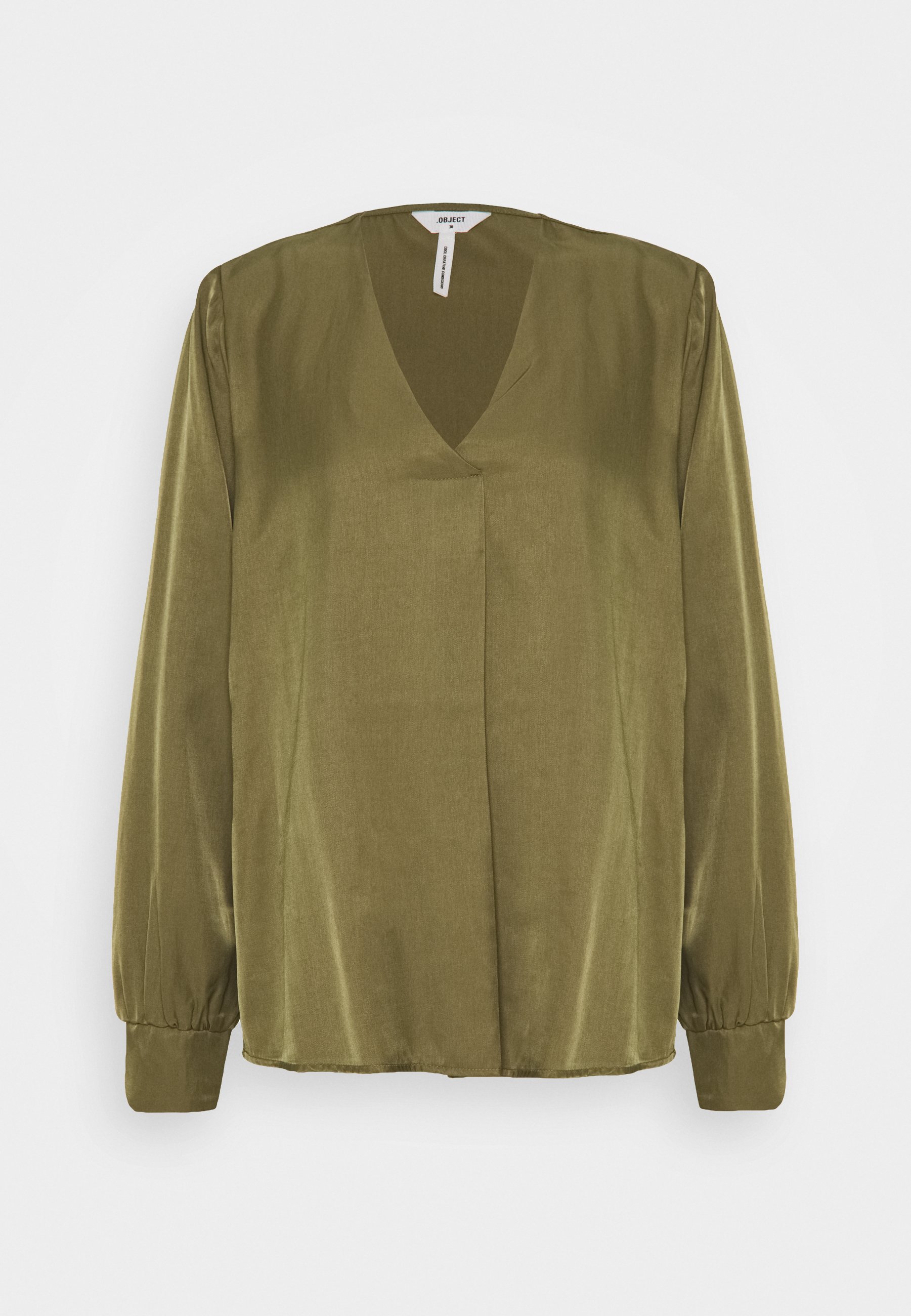 Object Bluse | Dame | Nye bluser på nett på Zalando Object OBJEILEEN V NECK SEASONAL - Bluser - sugar almond