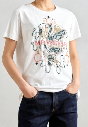 T-shirt print - white