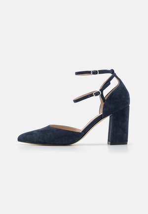 LEATHER - Klassiske pumps - dark blue