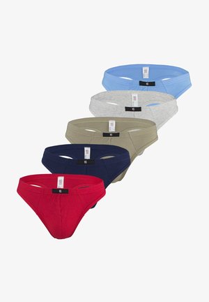 H.I.S 5 STÜCK BEQUEM - String - blue/red/grey