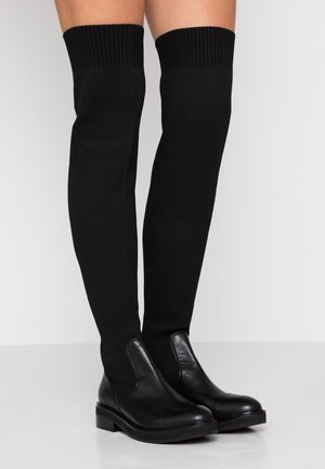 Overknee laarzen - black