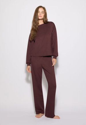 Terranova PIGIAMA TINTA UNITA SET - Pigiama - bordeaux scuro