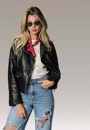 Veste en cuir - noir