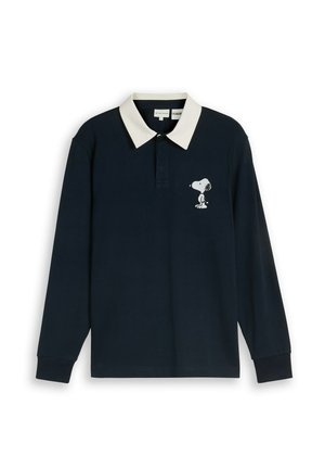 TOM TAILOR, PEANUTS PRINTED RUGBY POLOSHIRT - Polo - sky captain blue