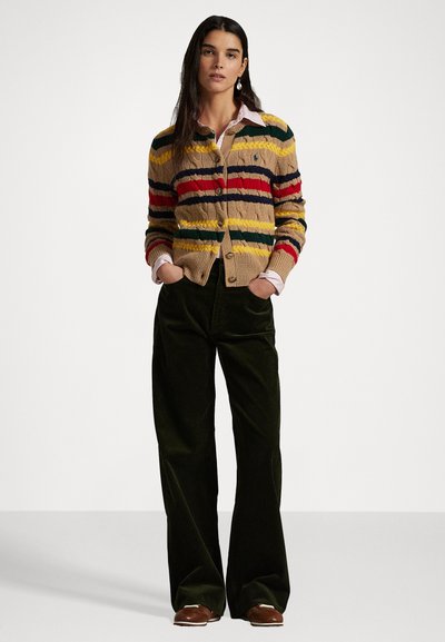 Polo Ralph Lauren COTTON CORDUROY WIDE-LEG PANT - Pantaloni - olive