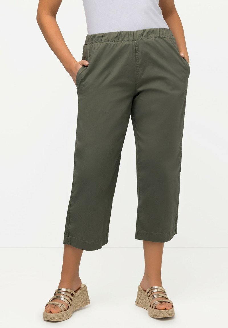 Ulla Popken - Broek - olive, Vergroten