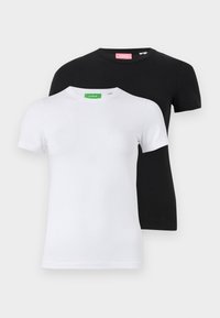 JXGIGI 2 PACK - T-shirts basic - black/bright white