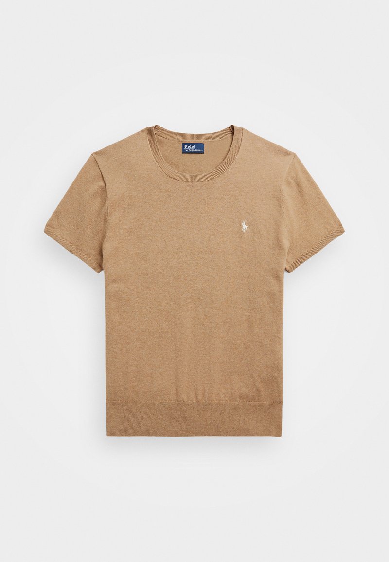 Polo Ralph Lauren PIMA COTTON SHORT SLEEVE PULLOVER - T-shirt - bas - camel