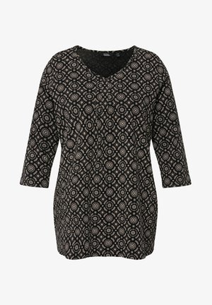Ulla Popken 3/4 SLEEVE - Longsleeve - black