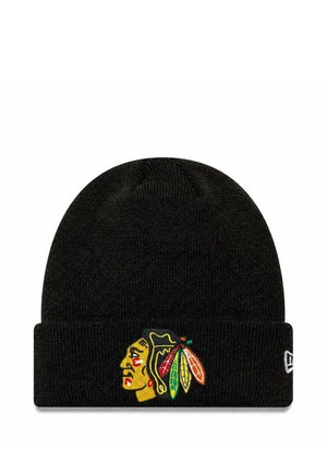 New Era, CHICAGO BLACKHAWKS NEW ERA NHL CUFF KNIT BEANIE SCHWARZ UNISEX - Beanie - schwarz