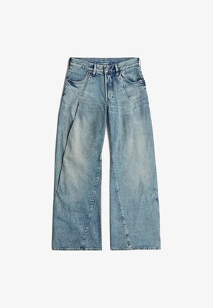 G-STAR, CONTOR BARREL WIDE PLEAT JEANS - Jean boyfriend - vintage aegean sea
