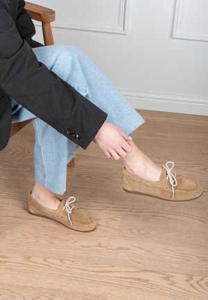 PS POELMAN, PS POELMAN MIRA DAMES LOAFERS. - Náuticos - brown
