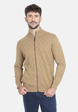 Chaqueta de punto - camel