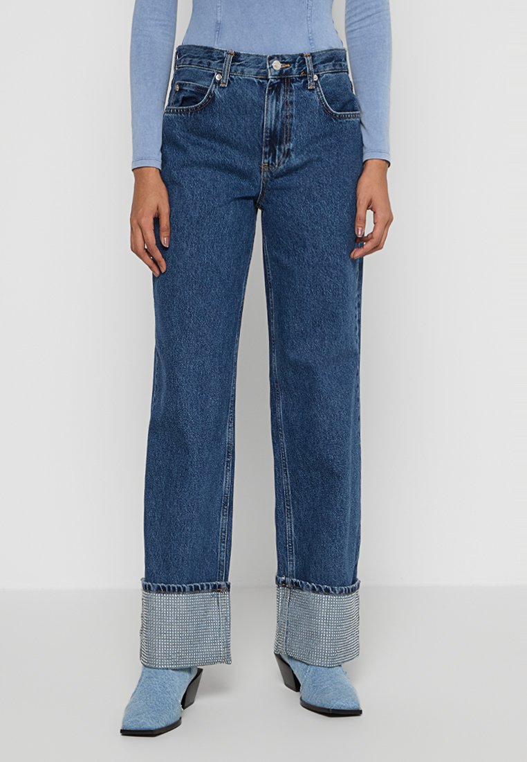 Vero Moda Straight leg jeans donkerblauw Vero Moda Straight leg jeans donkerblauw