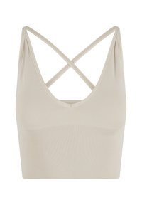SHAPE SEAMLESS CROSS BACK BRALETTE - Pihik - clay