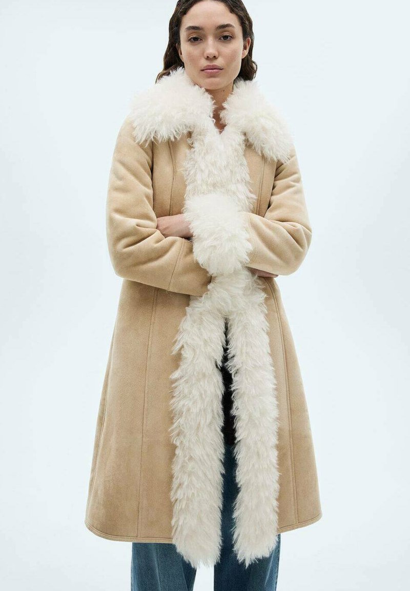 Mango PENYLANE - Zimný kabát - beige