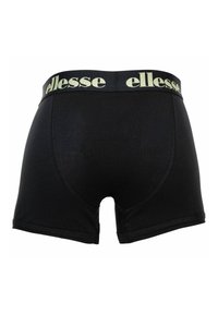 Boxers noirs pour hommes avec une ceinture beige siglée Ellessee, vus de dos sur fond blanc.
