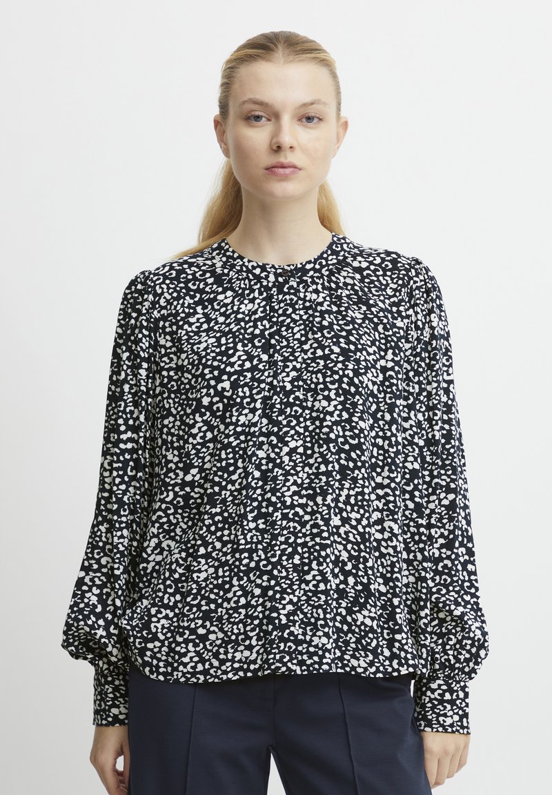 ICHI - Blouse - bleu, Enlarge