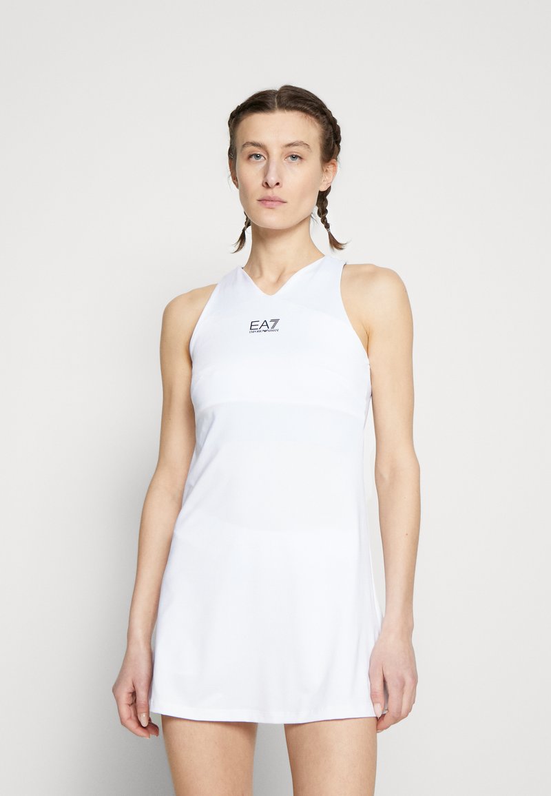 EA7 Emporio Armani TENNIS PRO CLASSIC DRESS Sportkleid white/weiß