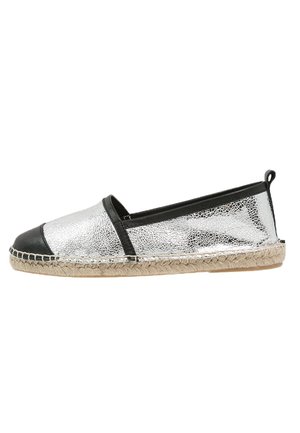 Espadrilles - silver-coloured