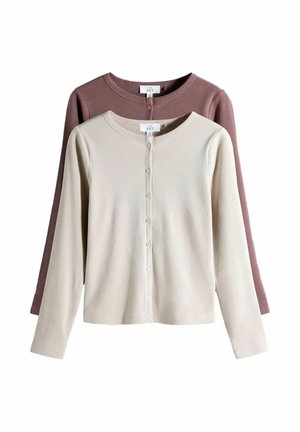 REGULAR FIT - 2 PACK SOFT TOUCH LONG SLEEVE - Vest - pink/cream