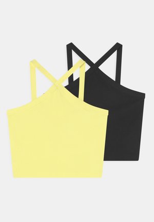 CROSS 2 PACK - Débardeur - black/yellow