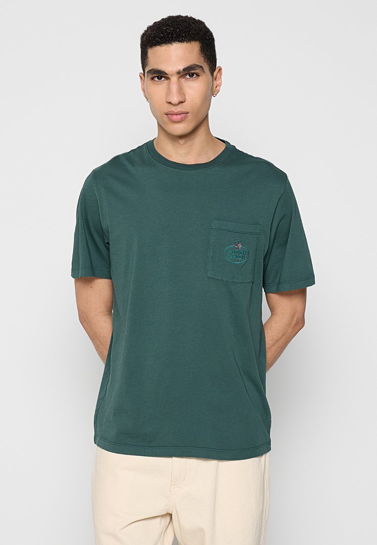 Scotch & Soda T-shirt basic wintergroen