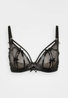 TIED BY DESIRE NON PAD PLUNGE - Bøjle-bh - black