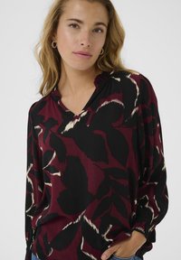 Kaffe LINDA AMBER  - Blúzka - windsor wine black flower
