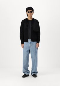 GAP HERITAGE LOGO - Felpa con zip - true black
