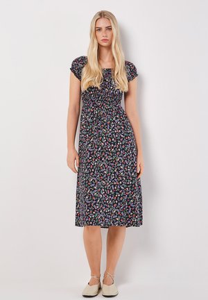Apricot GARDEN FLORAL MILKMAID MIDI - Vestito casual - navy