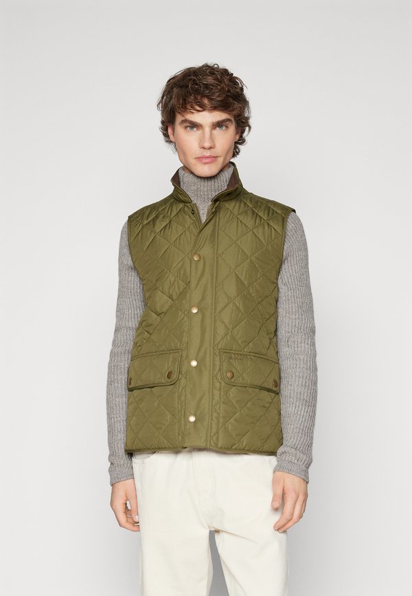 NEW LOWERDALE QUILTED GILET - Waistcoat - dark moss4
