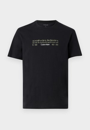 Calvin Klein Jeans, FUTUR - T-shirts print - black