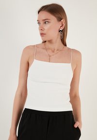 LELA - SLIM FIT - Top - white Immagine in miniatura 1