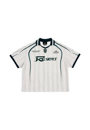 Project X Paris, MAILLOT À MOTIF RAYÉ AVEC LOGOS IMPRIMÉS - Polo - ivoire