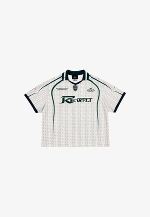 Project X Paris, MAILLOT À MOTIF RAYÉ AVEC LOGOS IMPRIMÉS - Polo - ivoire