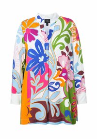 Ulla Popken COLORFUL FLOWER - Tunikaer - snow white