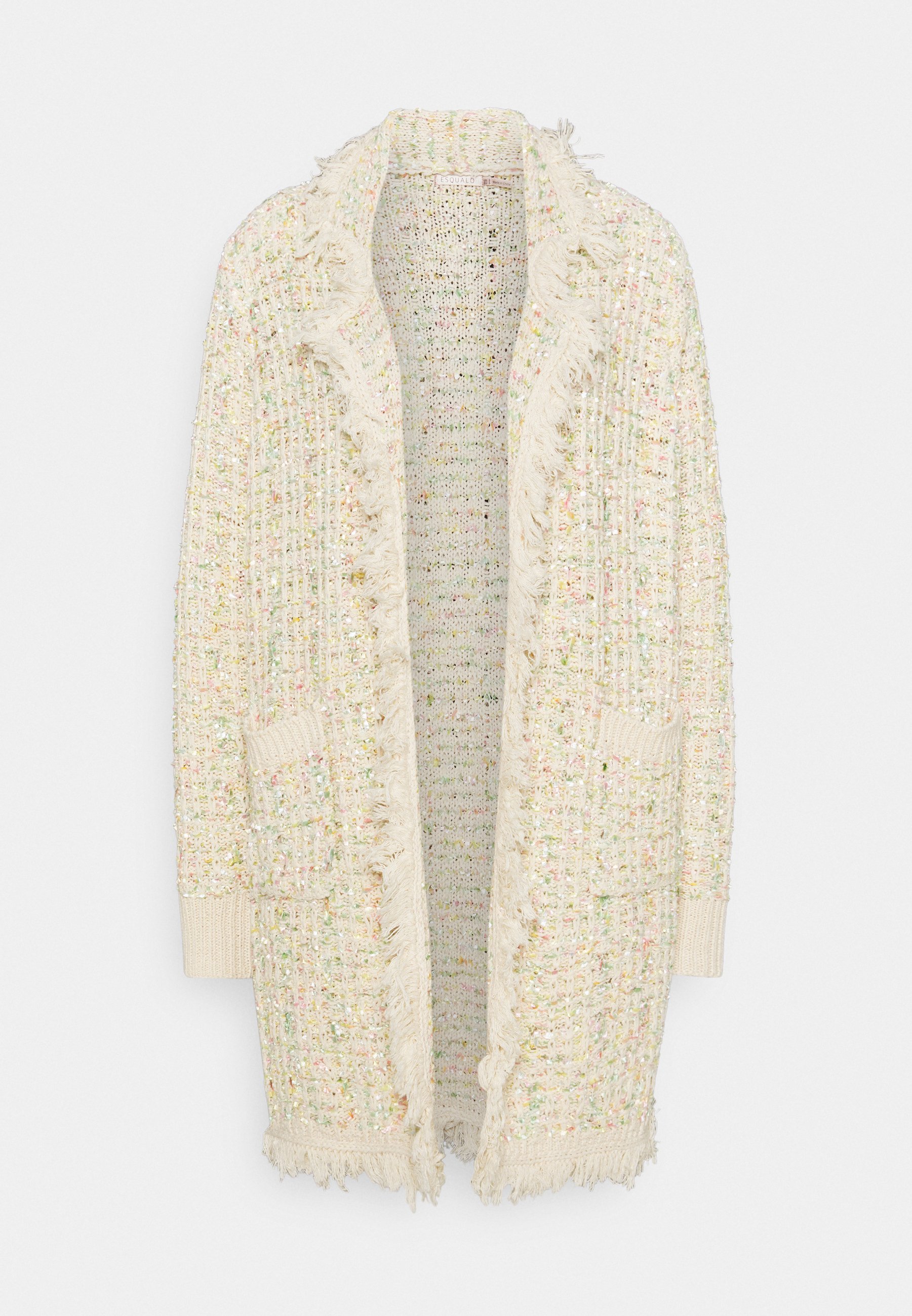 multicolor fringe cardigan