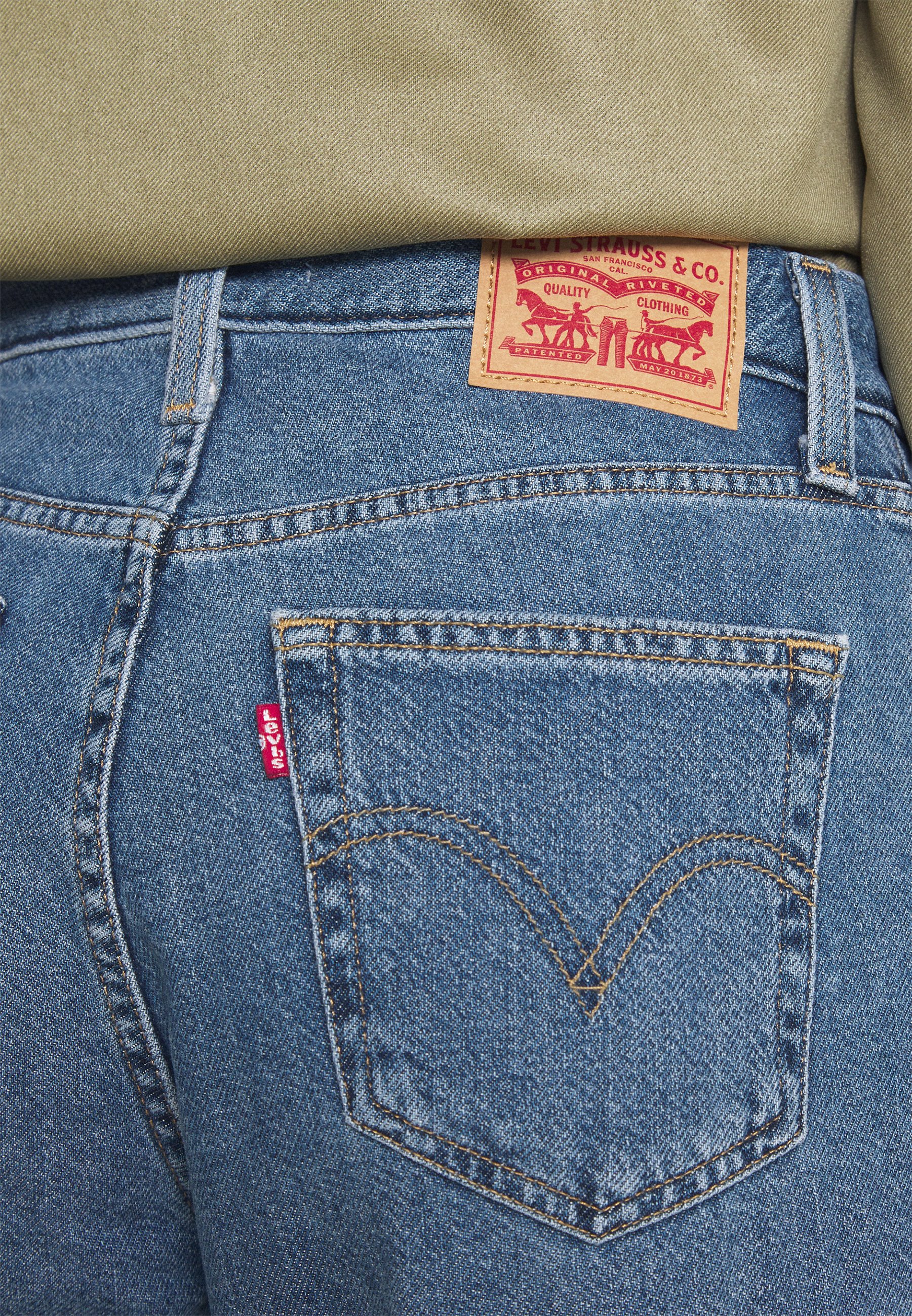 HIGH WAISTED MOM - Jeans Tapered Fit 