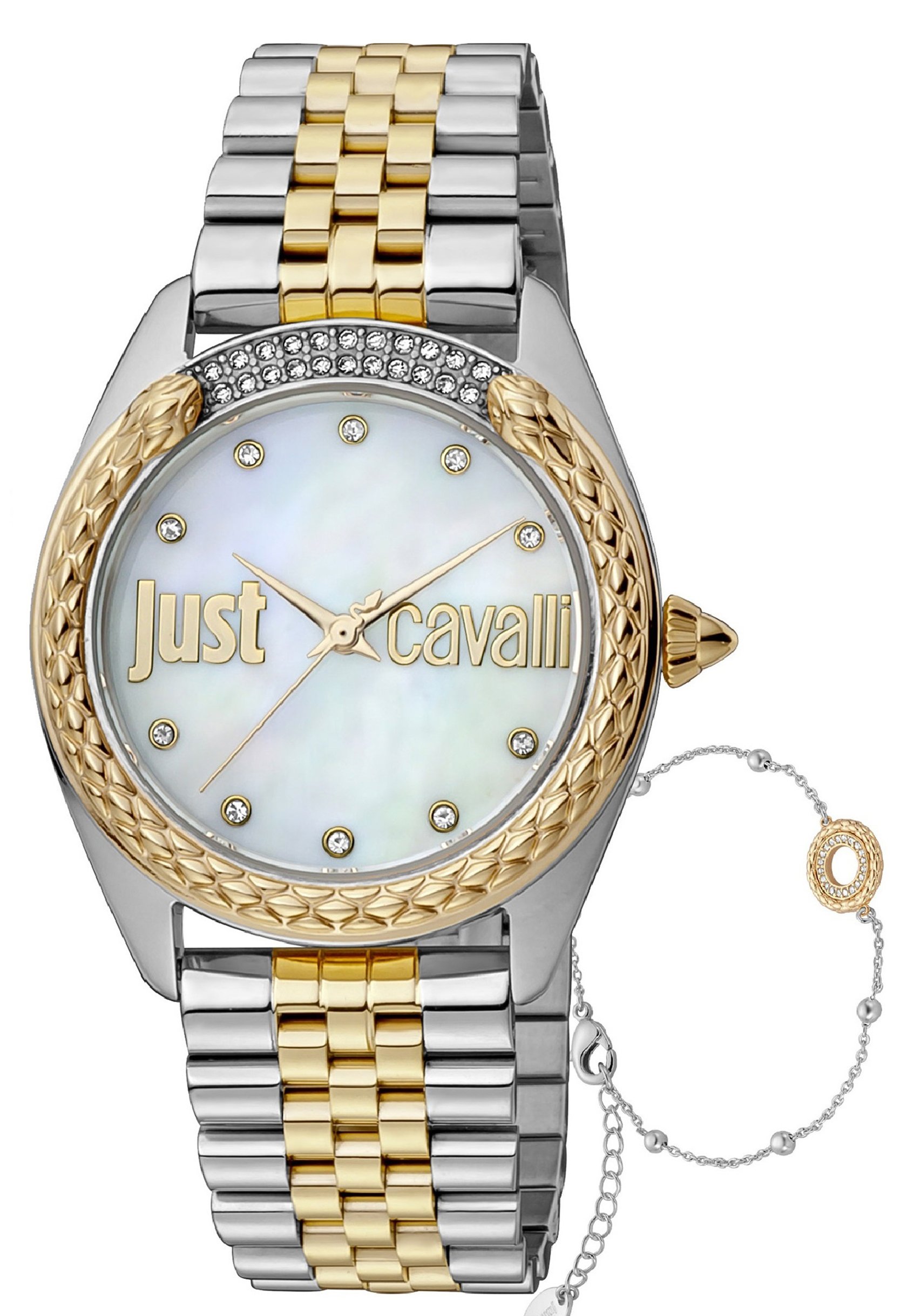 Just Cavalli PRESTIGE BOX SET Montre silver coloured and gold