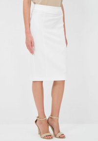 adL ZIPPER DETAILED - Kokerrok - beige
