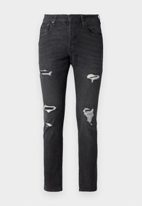JJIGLENN JJCOLE - Jeans relaxed fit - black