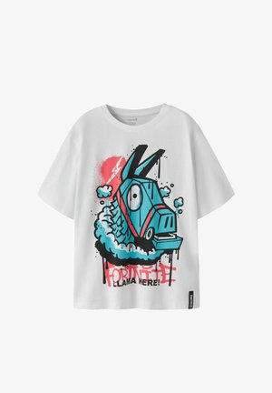 Name it, T-SHIRT FORTNITE - T-shirt print - bright white